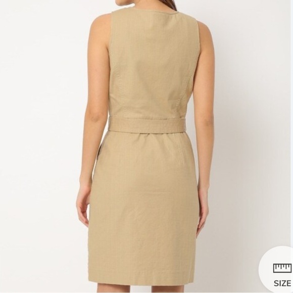 TOMMY HILFIGER Textured V-neck A-line Cotton Dress Size 8 - Picture 2 of 14